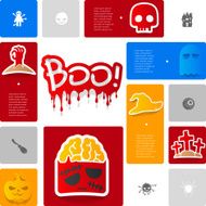 Halloween sticker infographic N14
