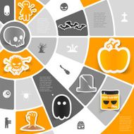 Halloween sticker infographic N16