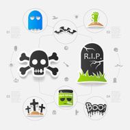 Halloween sticker concept N18