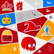 Halloween flat infographic N101