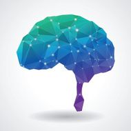 Abstract brain polygon