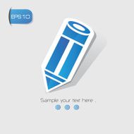 Pen sign vector