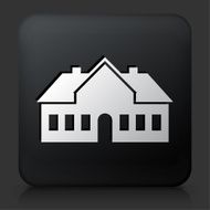 Black Square Button with House Icon N10