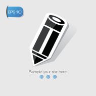 Pen sign vector N2
