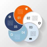 Modern vector info graphic for business project N132