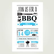 Barbecue party invitation N24