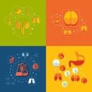 Medical flat infographic N38