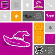 Halloween sticker infographic N17