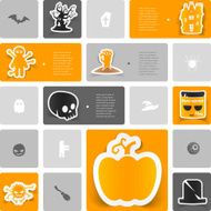 Halloween sticker infographic N18