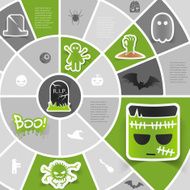 Halloween sticker infographic N22