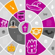 Halloween sticker infographic N23