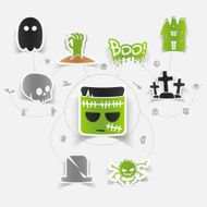 Halloween sticker concept N24