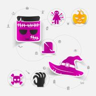 Halloween sticker concept N26