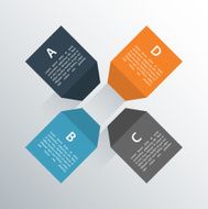 Modern business column options banner Vector illustration N3