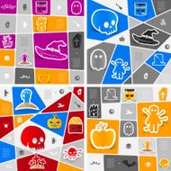 Halloween flat infographic N121