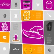 Halloween flat infographic N125