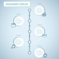 Circles With Shadows Infographics Template