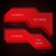 Infographics transparent futuristic text boxes