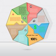 Vector illustration for success business diagram infographic