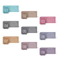 Banners with Numbers Design