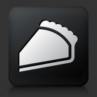 Black Square Button with Pie Icon N2