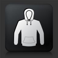Black Square Button with Sweatshirt N2