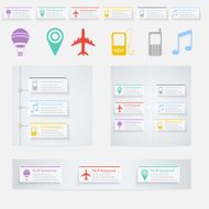 Timeline Infographic with diagrams and text