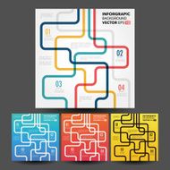 Vector line business concept template N4