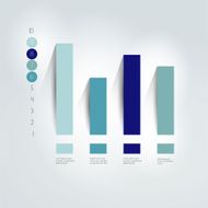 Flat chart graph Simply editable Info graphics element