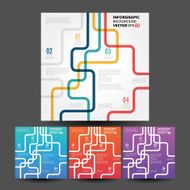 Vector line business concept template N5