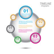 Modern time line design template N33