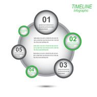 Modern time line design template N34