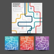 Vector line business concept template N6