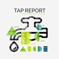 Vector water tap or faucet infographic