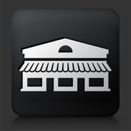 Black Square Button with Store Icon N2
