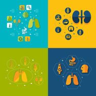 Medical flat infographic N39