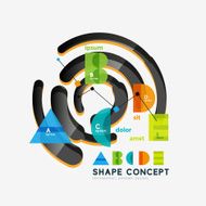 Abstract circle geometric infographic diagram N2