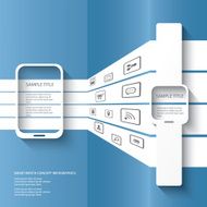Smart watch concept illustration infographics