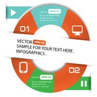 Computer banner for text vector