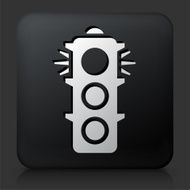 Black Square Button with Stop Light