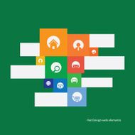 Graphic user interface flat design vector N3