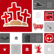 Halloween sticker infographic N25