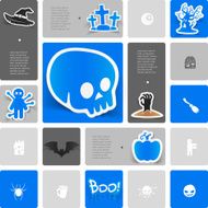 Halloween sticker infographic N26