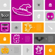 Halloween sticker infographic N27