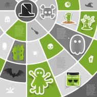 Halloween sticker infographic N28