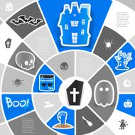 Halloween sticker infographic N29