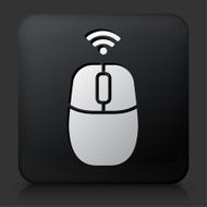 Black Square Button with Computer Mouse Icon N13