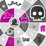 Halloween sticker infographic N31