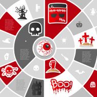 Halloween sticker infographic N32