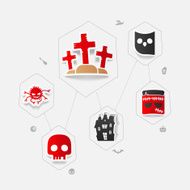 Halloween flat infographic N175